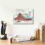 «Winter Barn with Pickup Truck» par Cindy Jacobs, art mural sur toile-1998217262