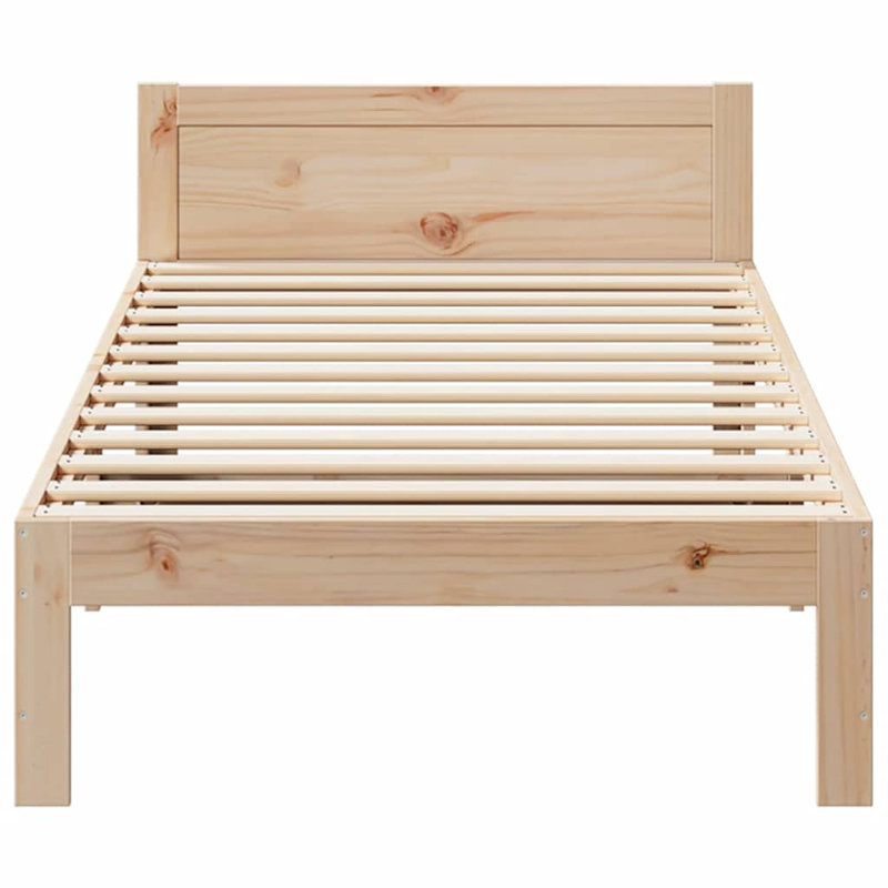 Ellijay Bed, Brown, white and pink, 90cm W x 200cm L