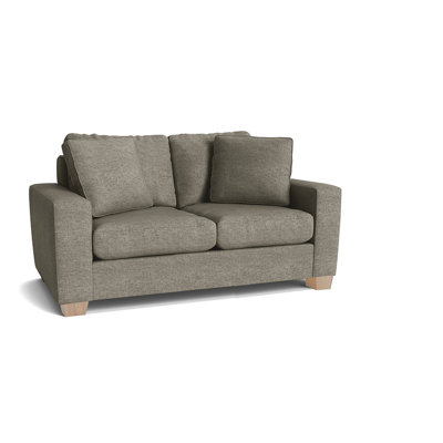 Causeuse à accoudoirs carrés de 64 po avec coussins réversibles Anastase