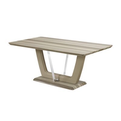 Table de salle à manger, brun / beige