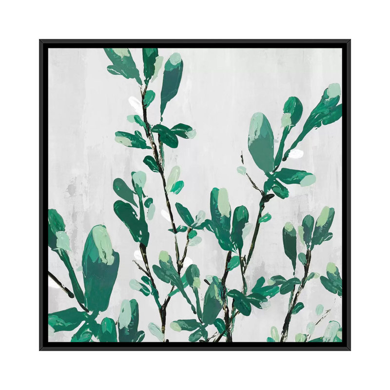 «The Branch I», reproduction sur toile, H 18 po x l 18 po x P 1,5 po, Toile encadrée noire, Pas de tapis