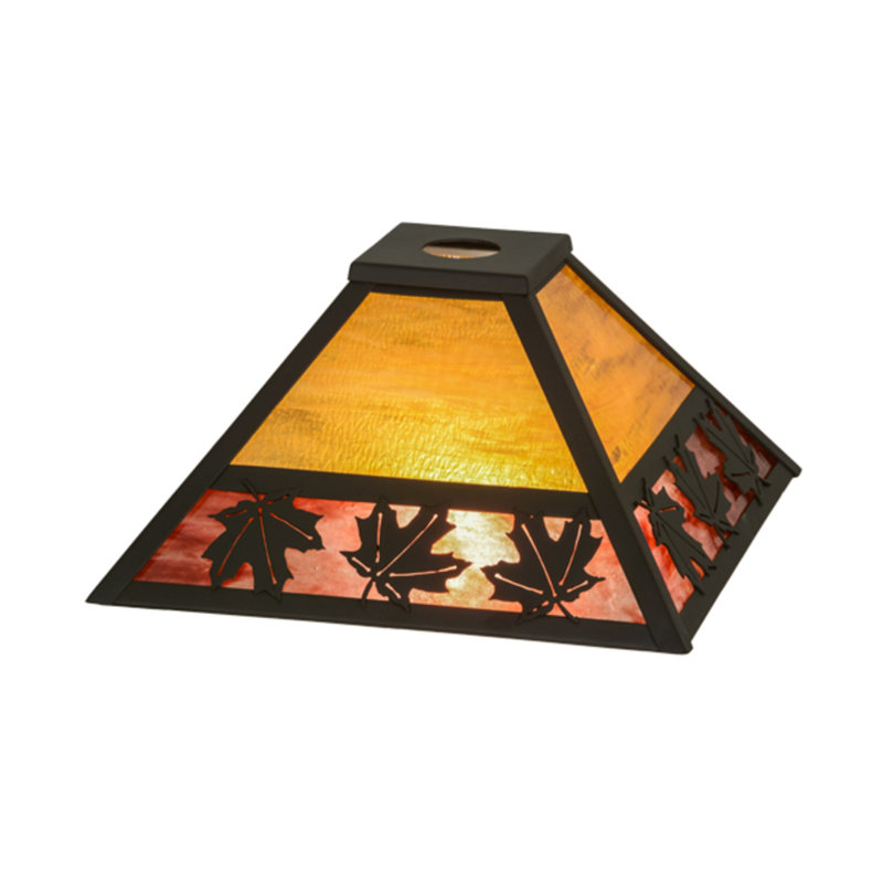 Abat-jour empire en verre 7 po H