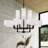 Azil 12 - Light Steel Dimmable Chandelier