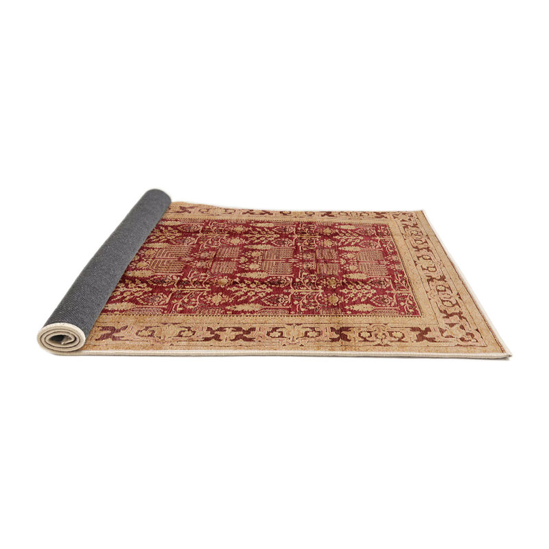 Tapis oriental beige / rouge, Rond 4 pi