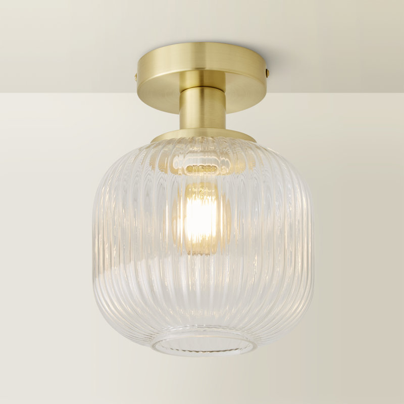 Calpe Glass Flush Mount, Yes