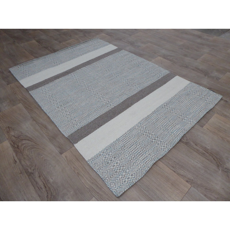 Kinross Chevron Hand Woven Area Rug, Rectangle 140 x 200cm