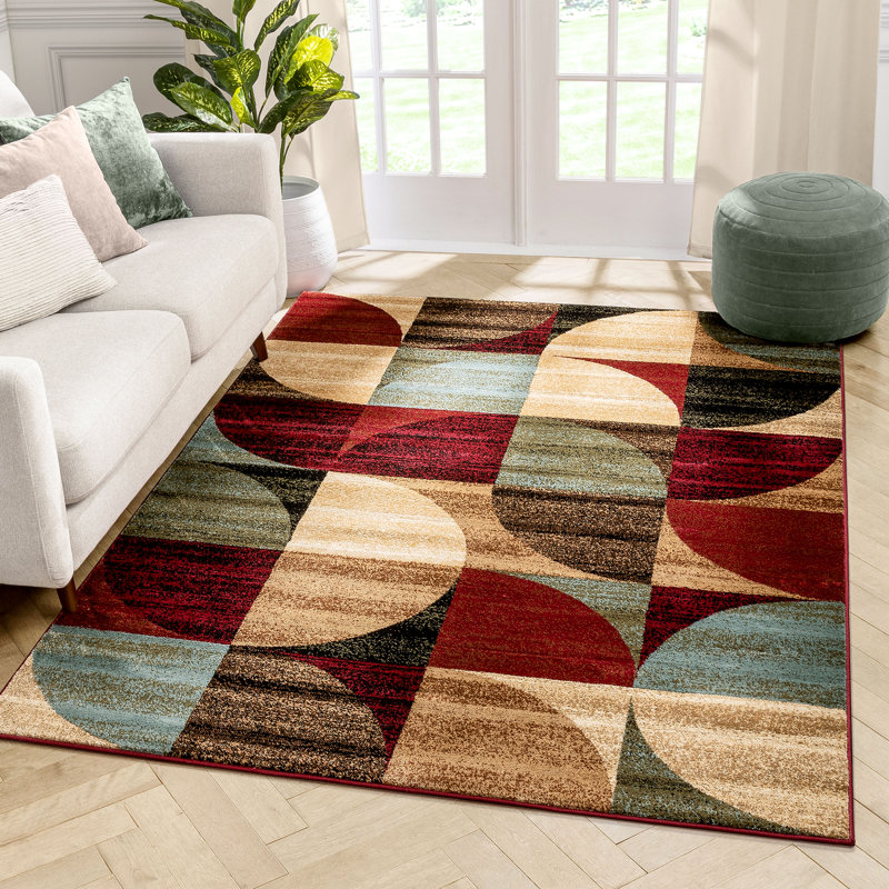 Parma Geometric 120cm X 160cm Area Rug