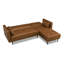 Kishanna 3 Seater Faux Leather Sofa Bed-295639844