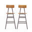 Tabouret de bar en bois massif Cem