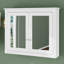 Armoire de rangement murale pour salle de bain, armoire murale moderne avec 2 miroirs et 2 tablettes réglables-1842252537