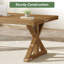 Bureau d'ordinateur en bois massif 63 po, bureau de direction long pour bureau-1676256656