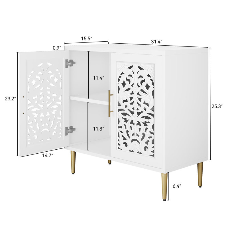 Accent Cabinet, White