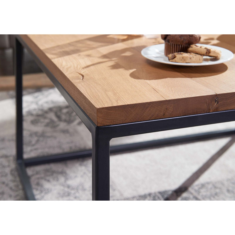 Villanders Solid Wood Frame Coffee Table, 43cm H x 80cm W x 80cm D