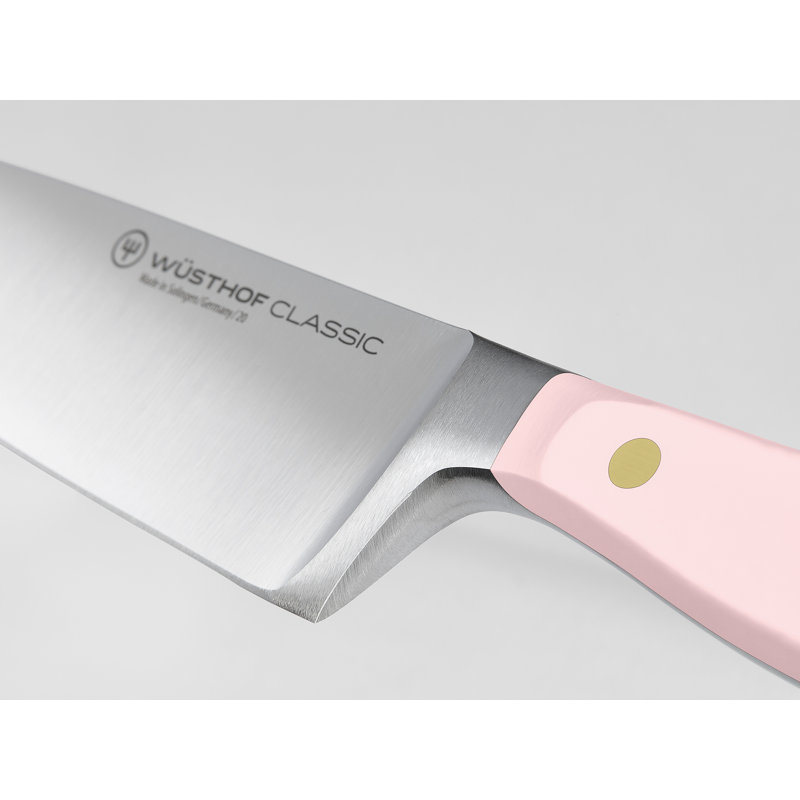 WÜSTHOF Classic Color Pink Himalayan Salt 8 Piece Knife Block Set, Pink Himalayan Salt