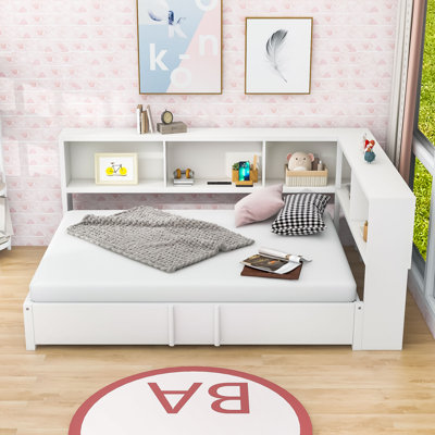 Full Metal Daybed with Storage Space and USB Ports