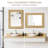 Rexford  Natural Wood Rattan Mirror Farmhouse Wall Decoration-678793313