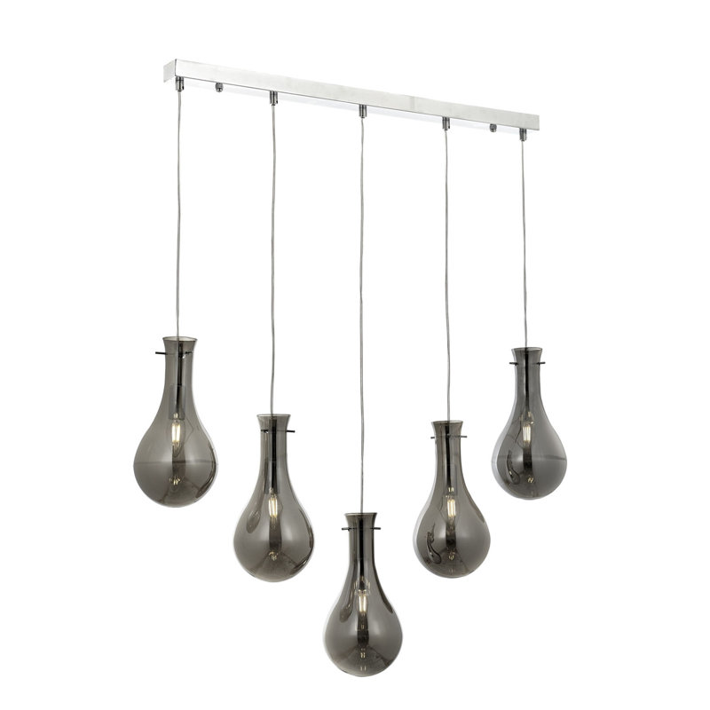 Luminaire suspendu pour îlot de cuisine 5 lumières