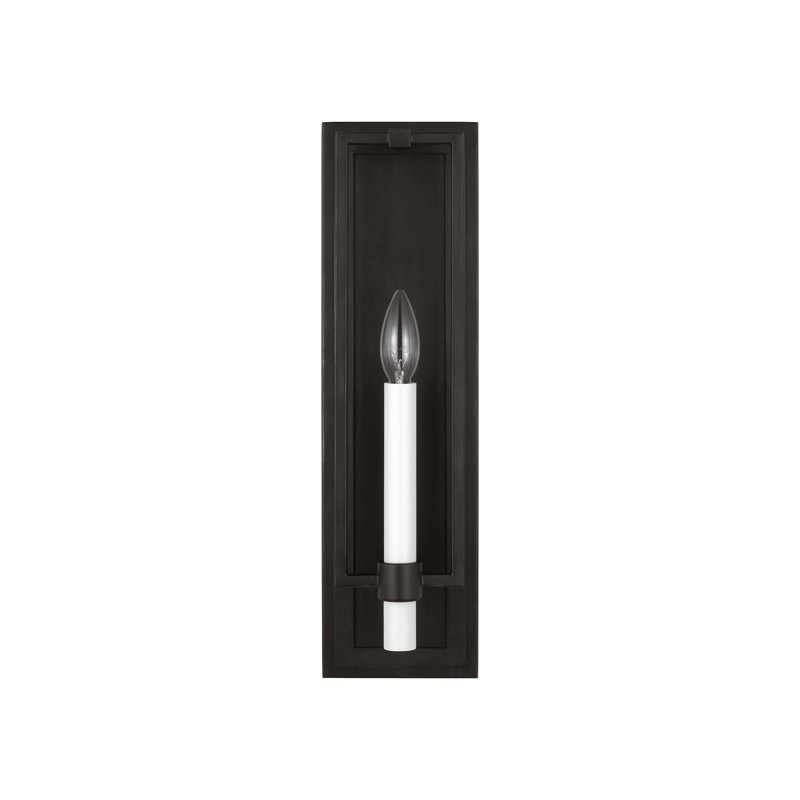 Marston 1 - Light Candle Wall Light, Matte Black