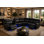 3-Piece 185"W Breathable Leather Power Recliner Living Room Sectional 