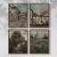 «Vintage Landscape CXCII», 4 pièces sur papier-1892226985-1892226991