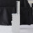 29.2" Small Space Left Bedside Cabinet Vanity Table + Cushioned Stool-650193940
