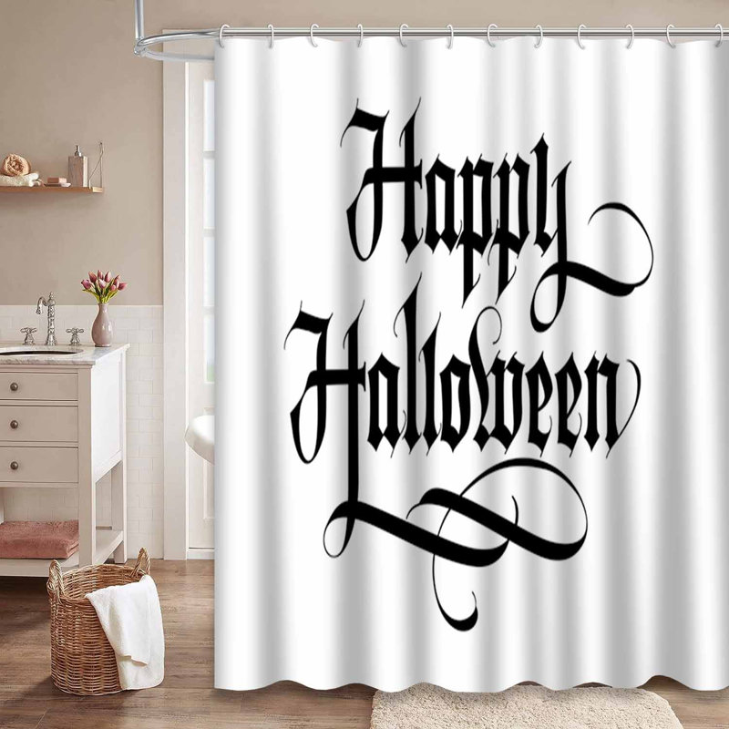 Rideau de douche Happy Halloween, L 72 po x l 72 po