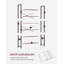 Toulouse 186cm H x 80cm W Metal Etagere Bookcase-290772490