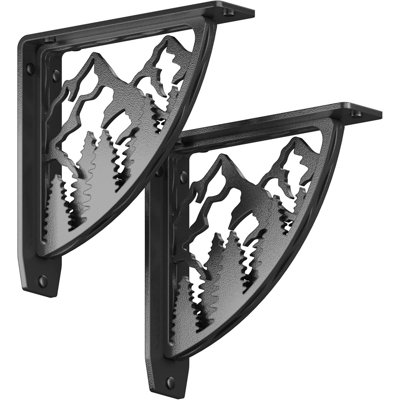 Heavy Duty Shelf Brackets. 2 Pack, 8" Fireplace Mant...