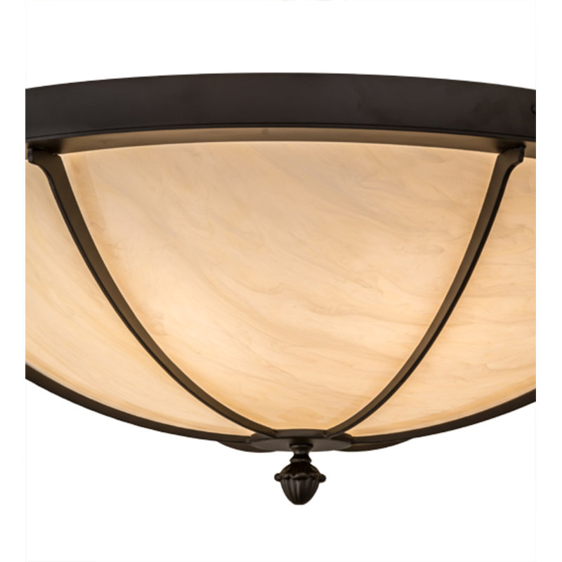 Dominga 6 - Light Flush Mount, Oil Rubbed Bronze, 12" H x 30" W x 30" D