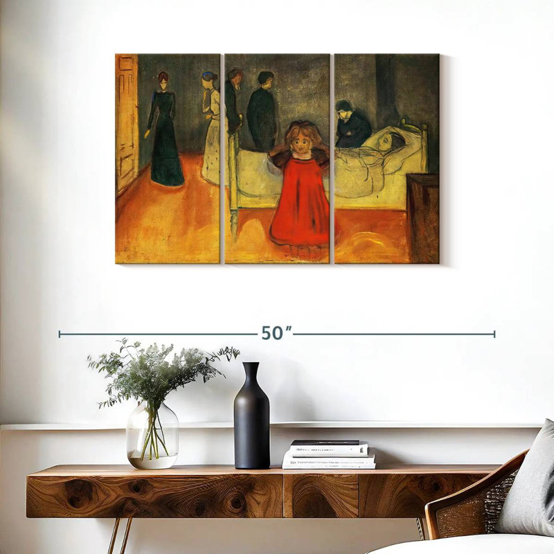 La mère morte et son enfant, H 24 po x l 38 po