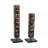 Decorative Geometric Column Sculptures with Square Accents-1983282964