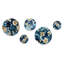 Erith - Ensemble d'art mural rond floral glamour de 5