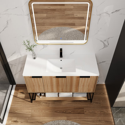 48" Freestanding Vanity with Resin Basin