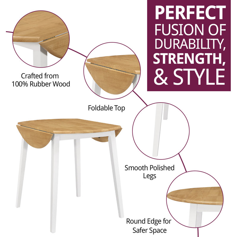 Ahwahnee Round Restaurant Table, White