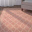 Tapis intérieur / extérieur à motif géométrique rouille / sable Carolino-1091780363