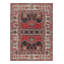 Rug & Kilim’S Kurdish Tribal Style Rug In Red And Brown With Geometric Patterns