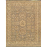 Azerbaijan Hand Knotted Wool Oriental Area Rug in L. Gray/Beige