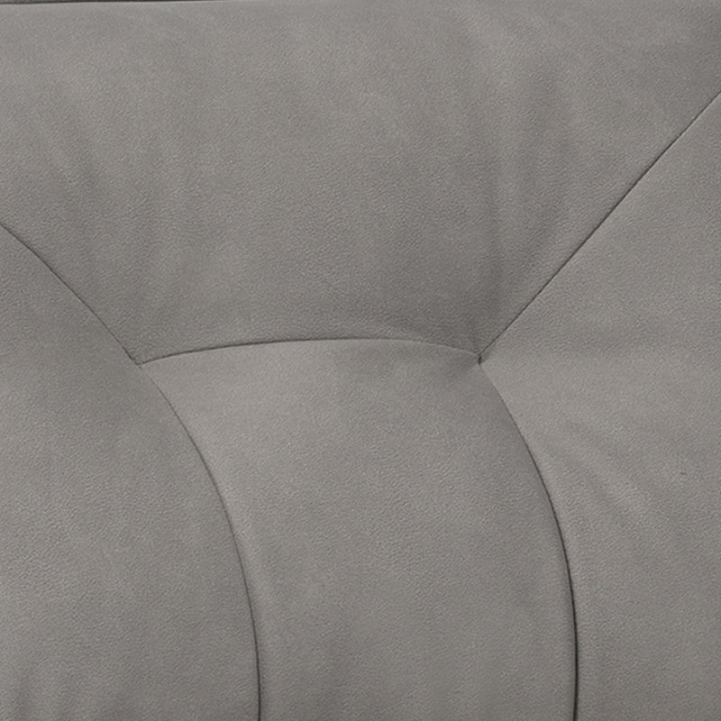 Canapé, causeuse et fauteuil rembourrés en tissu CALA, Polyester ardoise