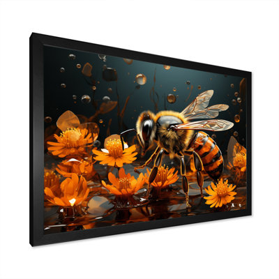 «Bee Buzzing Life», impression géométrique sur toile