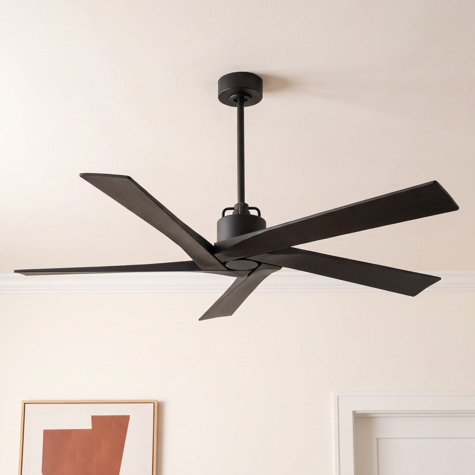 Adalai 70" Ceiling Fan, Midnight Black, 70" Wide