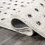 Pele Modern Geometric Dot Shag White/Grey Rug-1641258930