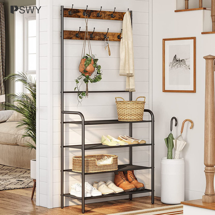 Hall Tree with Bench and Shoe Storage PSWY