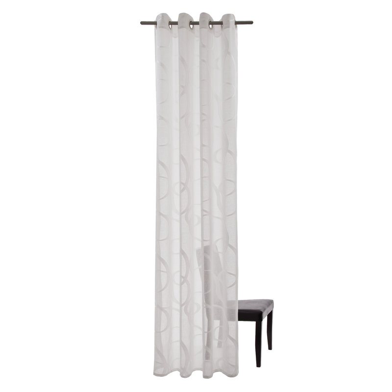 Rafferty Room Darkening Curtain, White
