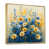 Toile avec cadre flottant or