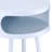 White and Natural Round 1-shelf End Table-109050474