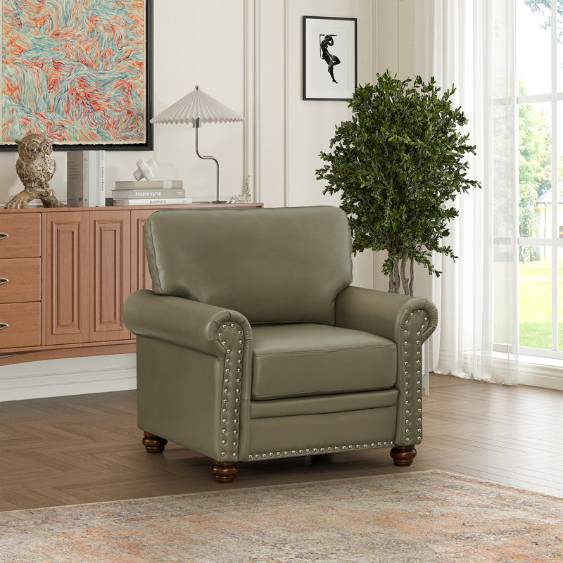 Chaise de salon simple avec pieds en bois