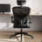 Cadell Ergonomic Office Chair, Home Office Desk Chairs with Lumbar Support, 3D Headrest and Flip Up Arms, Rockable Swivel-559916143-560917687