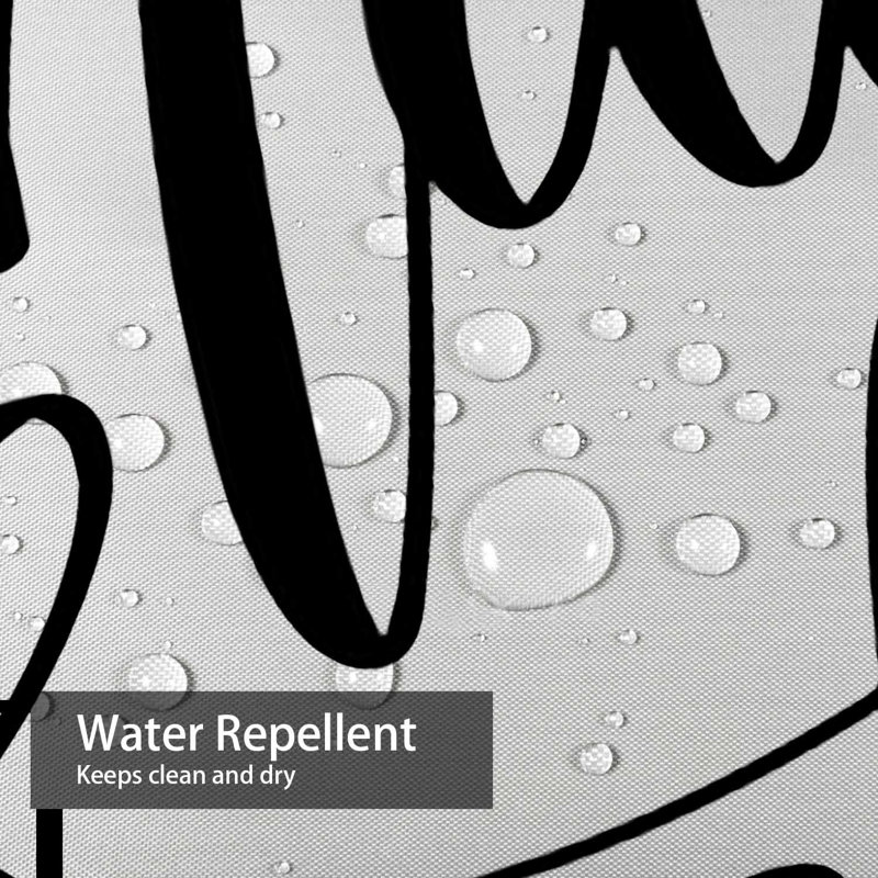 Rideau de douche à motif 12 po, L 72 po x l 84 po