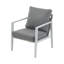 Méridienne d'extérieur moderne en aluminium avec détails et coussins en corde