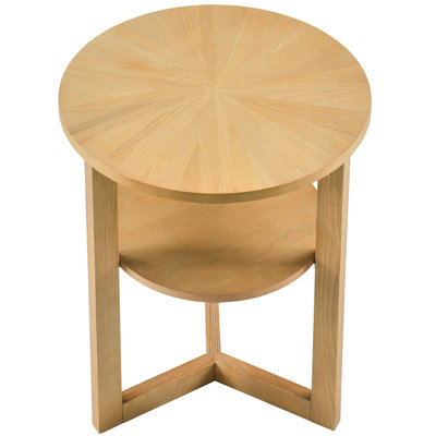Freyha Pedestal End Table with Storage
